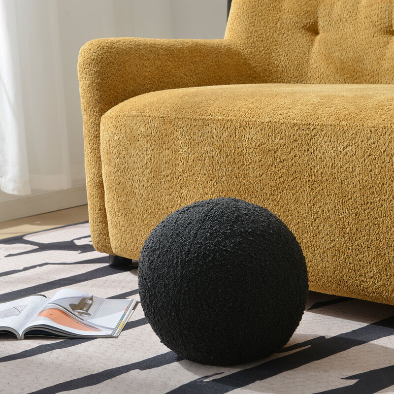 Jules 9-in Boucl&eacute; Round Pillow image number 3