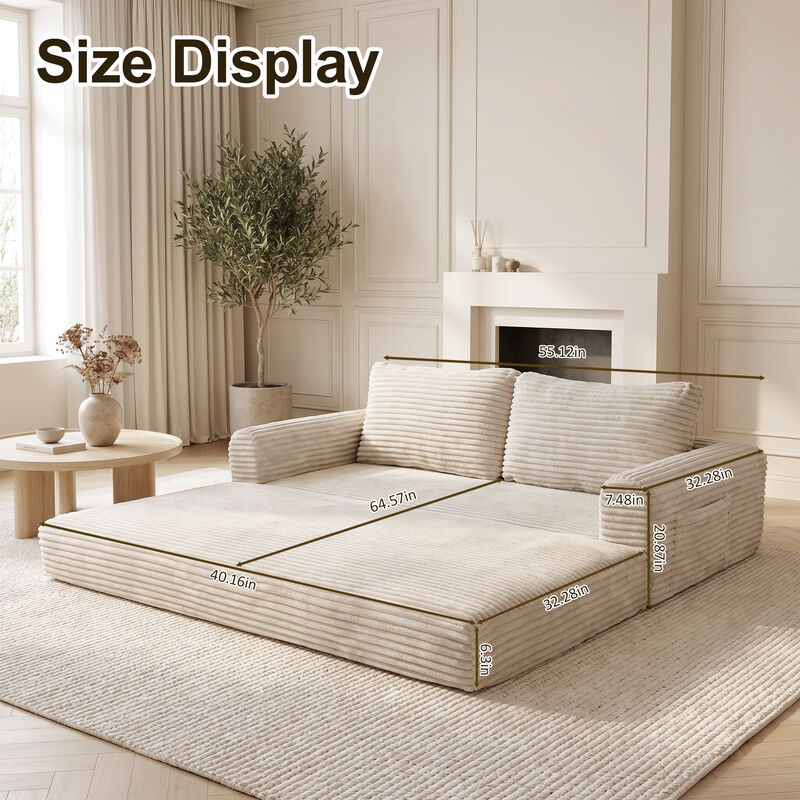 Reptax Convertible Sleeper Sofa Bed image number 7