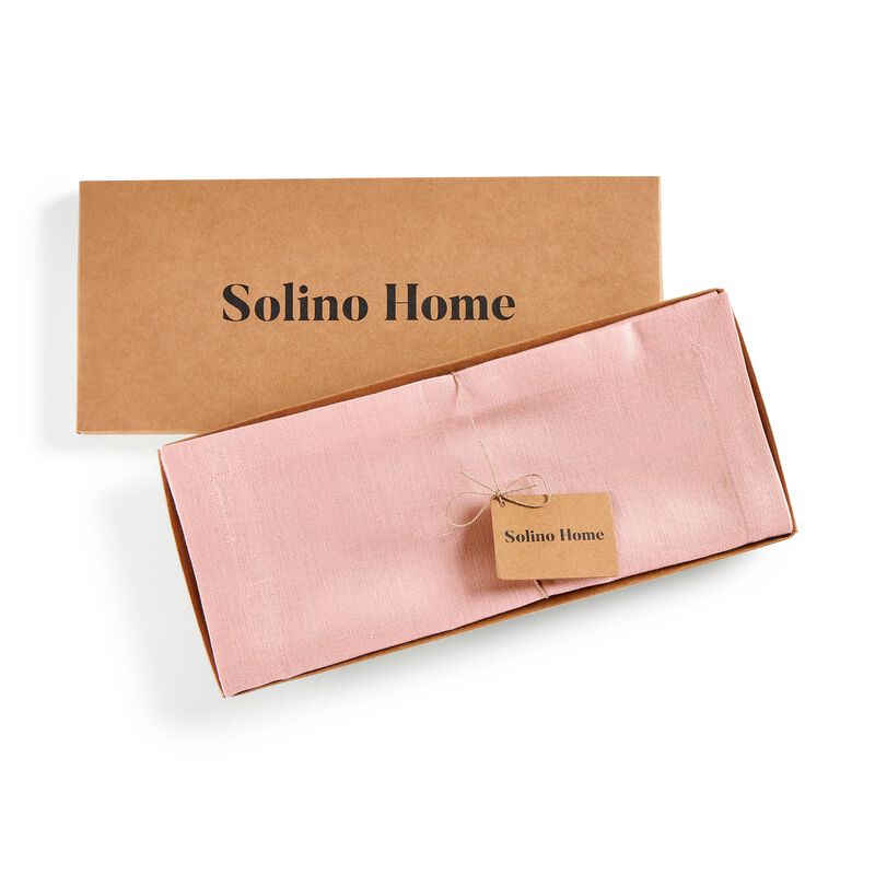 Solino Home 100% Pure Linen Table Runner - Diana