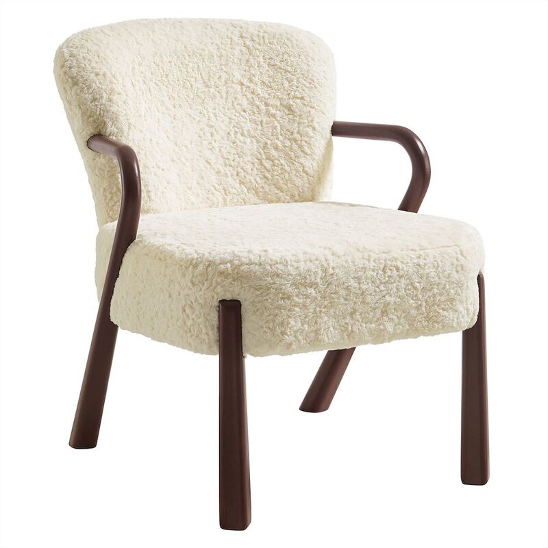 Arden Faux Shearling Accent Armchair image number 0