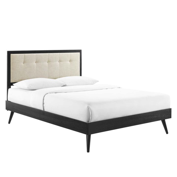 Modway - Willow King Wood Platform Bed with Splayed Legs