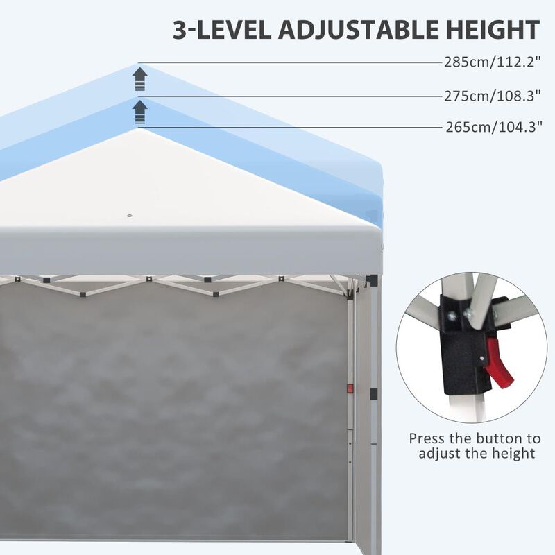 Hivvago Height-Adjustable 10' x 10' Party Tent image number 5
