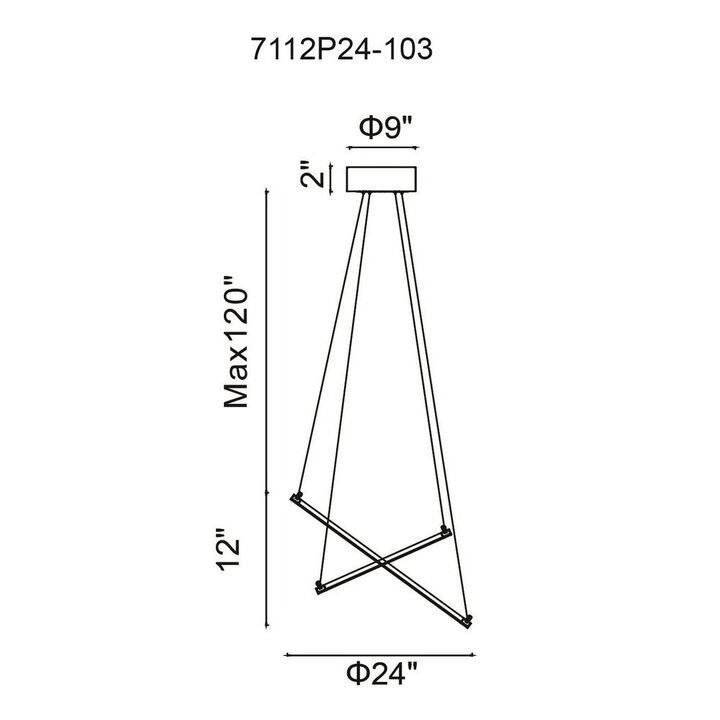 CWI Lighting Chalice LED Chandelier With White Finish