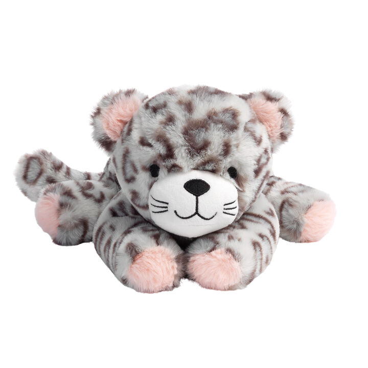 Lambs & Ivy Happy Jungle Plush Leopard Stuffed Animal Toy - Pink/Gray - Cleo