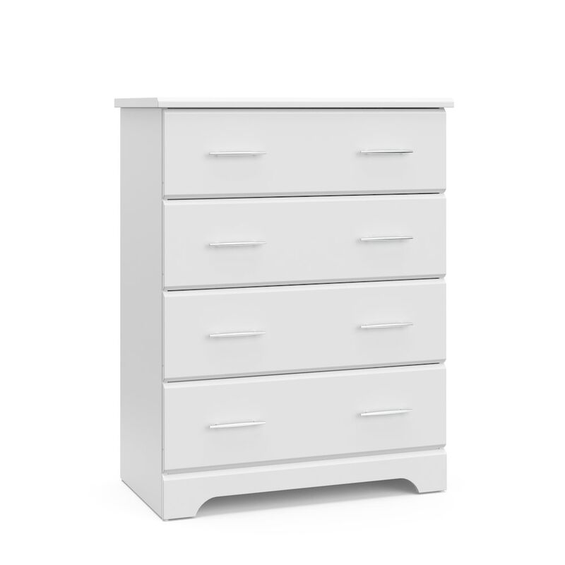 Storkcraft Brookside 4 Drawer Chest (White) &ndash; GREENGUARD Gold Certified