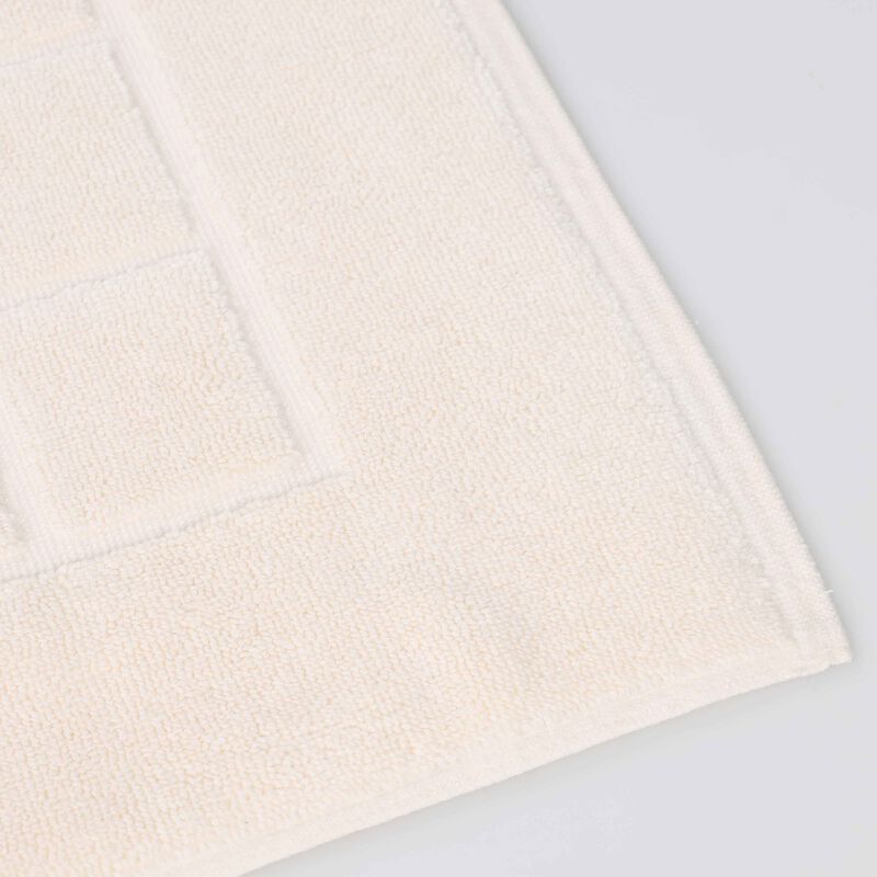 Washable Cotton Checkered Bath Rug Set of 2 for Bathrooms image number 1