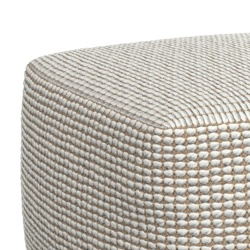 Simpli Home Zelma 24W Square Celtic Indoor/Outdoor Pouf image number 6