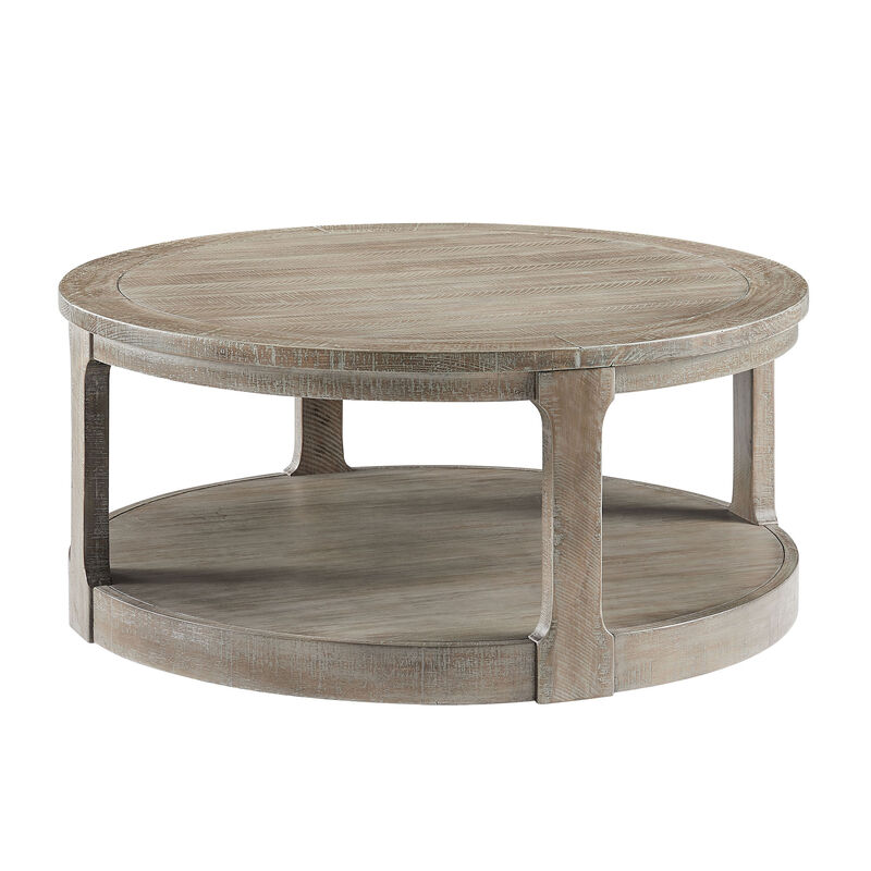 Votnix 2‑Tier Round Coffee Table image number 0