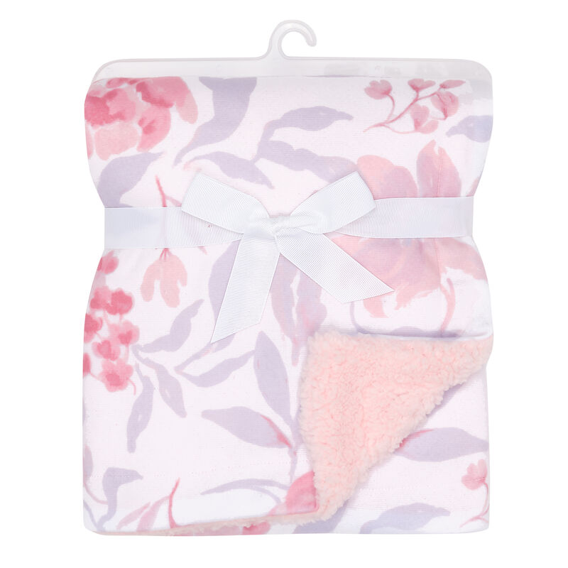 Bedtime Originals Lavender Floral Pink/Purple Soft Fleece Baby Blanket