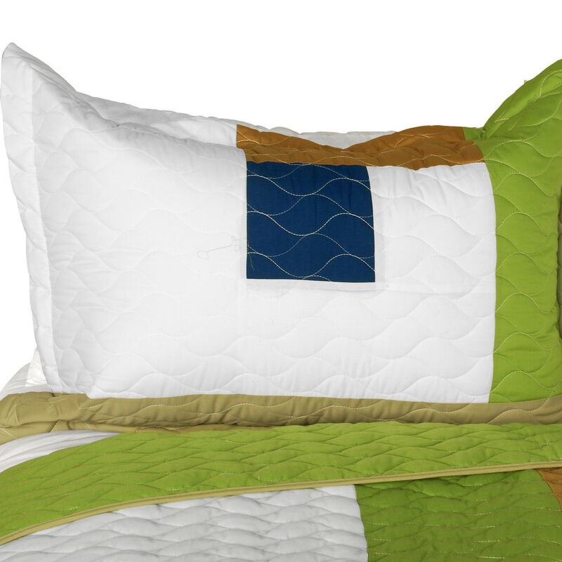 Vermicelli Quilted Geometric Quilt Set Timeless A Style for Full Beds image number 3