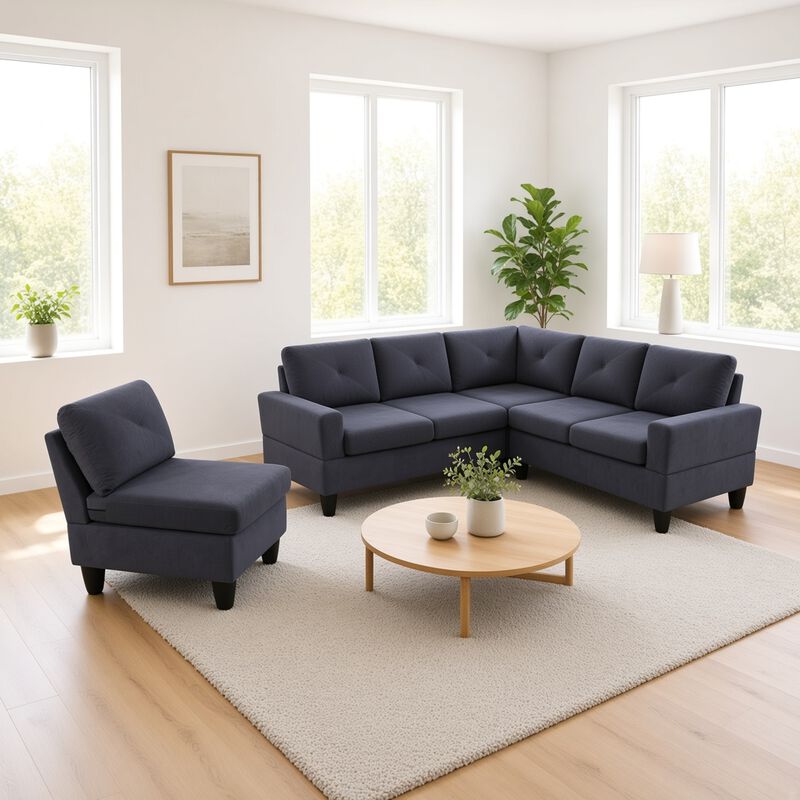 Cetfef Modular L-Shaped Sectional Sofa image number 7