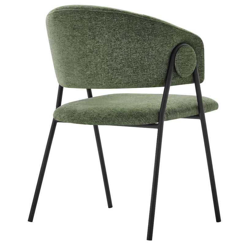 Nella Upholstered Heathered Chenille Dining Chairs Set of 2 image number 5