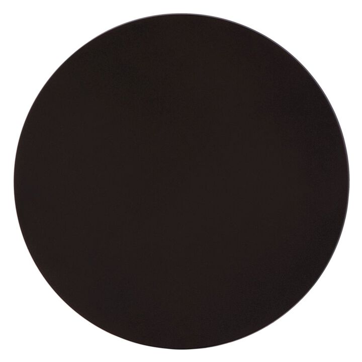 Butler Specialty Passeo 10 in. W Round All Metal Pedestal Base End Table, Bronze