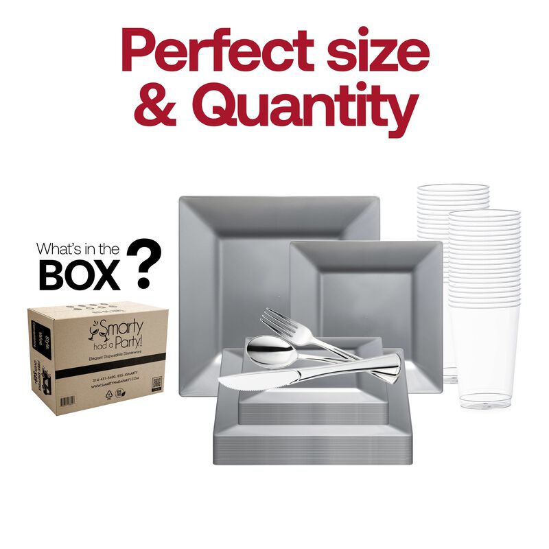 Square Plastic Wedding Value Set (30 Sets) image number 3