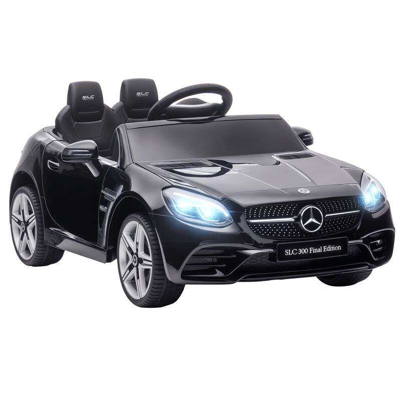 BreeBe Mercedes SLC 300 Licensed Kids Electric Car with Remote Control, 12V Battery Powered Kids Ride on Car with Music, Lights image number 0
