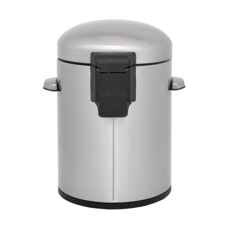 8 Gallon and 1.3 Gallon Step-On Stainless Steel with Lids
