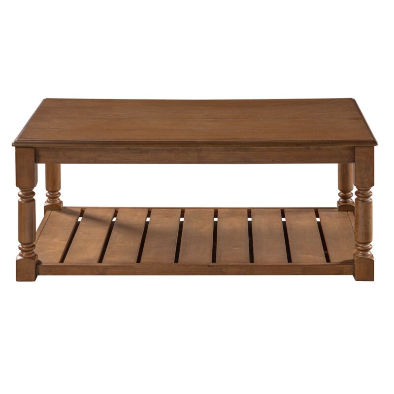 Kabris Farmhouse Wooden Coffee Table image number 3
