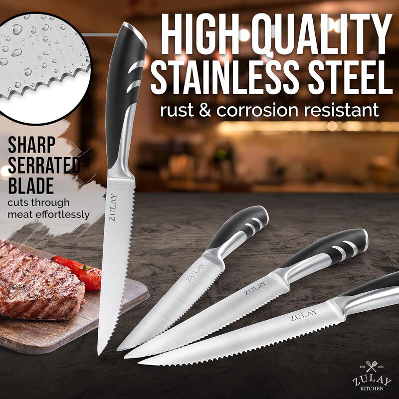 Serrated Steak Knives Set of 4