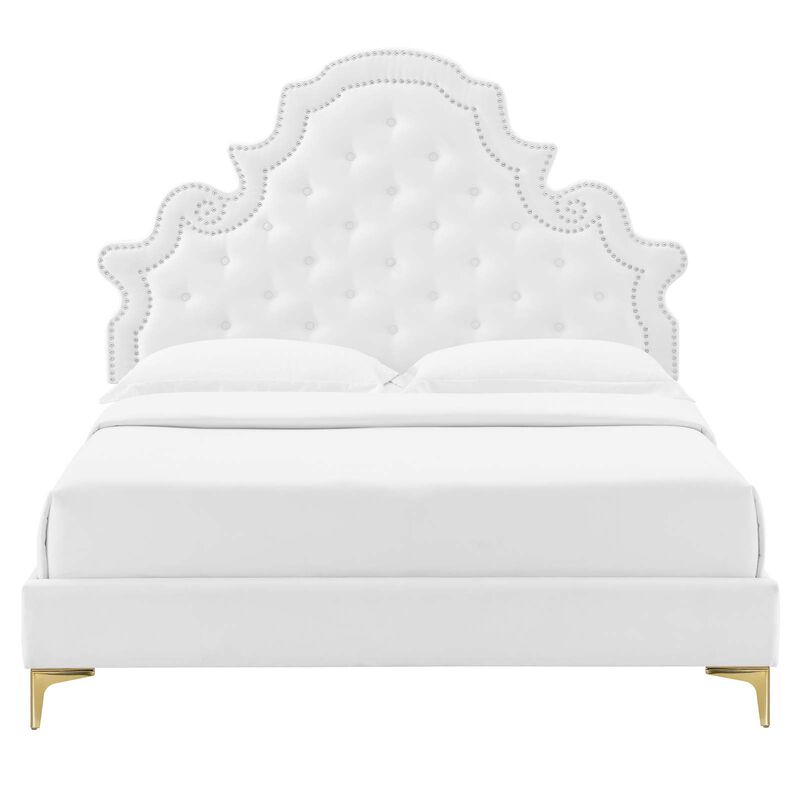 Modway - Gwyneth Tufted Performance Velvet Full Platform Bed image number 6