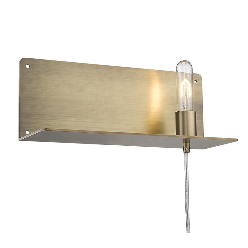 Hivvago Dull Gold Shelf Wall Light