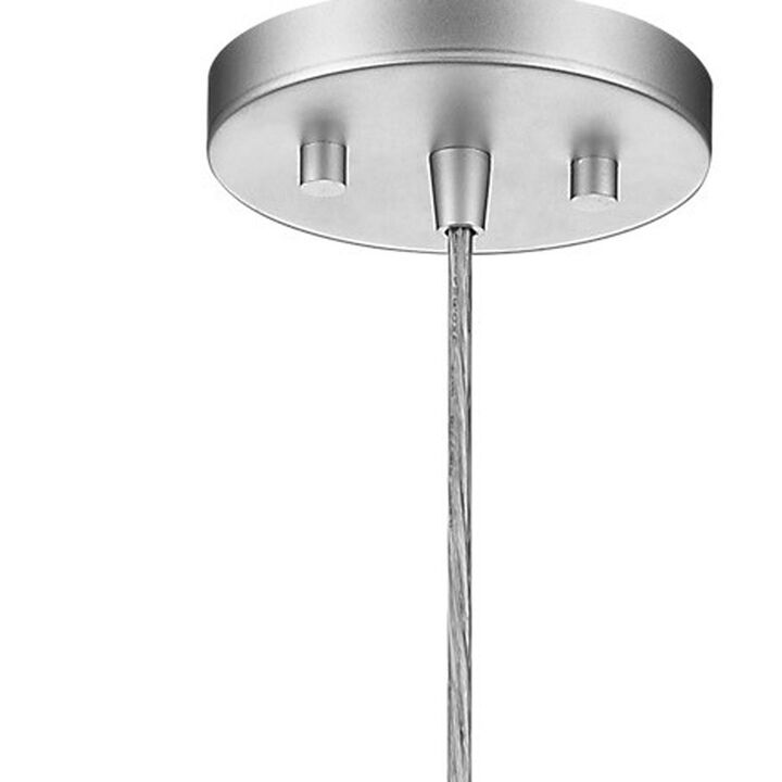 Hivvago Acrylic and Steel Shade Hanging Globe Light