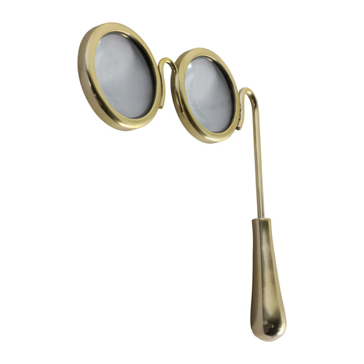 Glasses Magnifying Glass, Gold