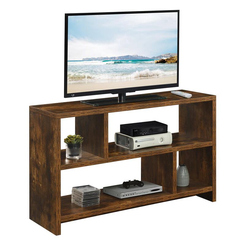 Convenience Concepts Northfield TV Stand Console with Shelves, Barnwood