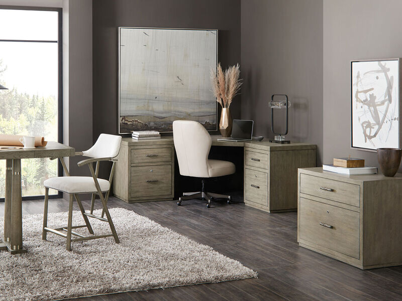 Linville Falls Corner Desk with Two Files