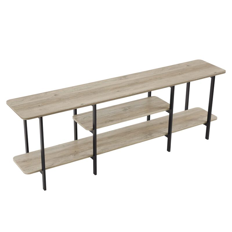 Celine Large Gray Console Table
