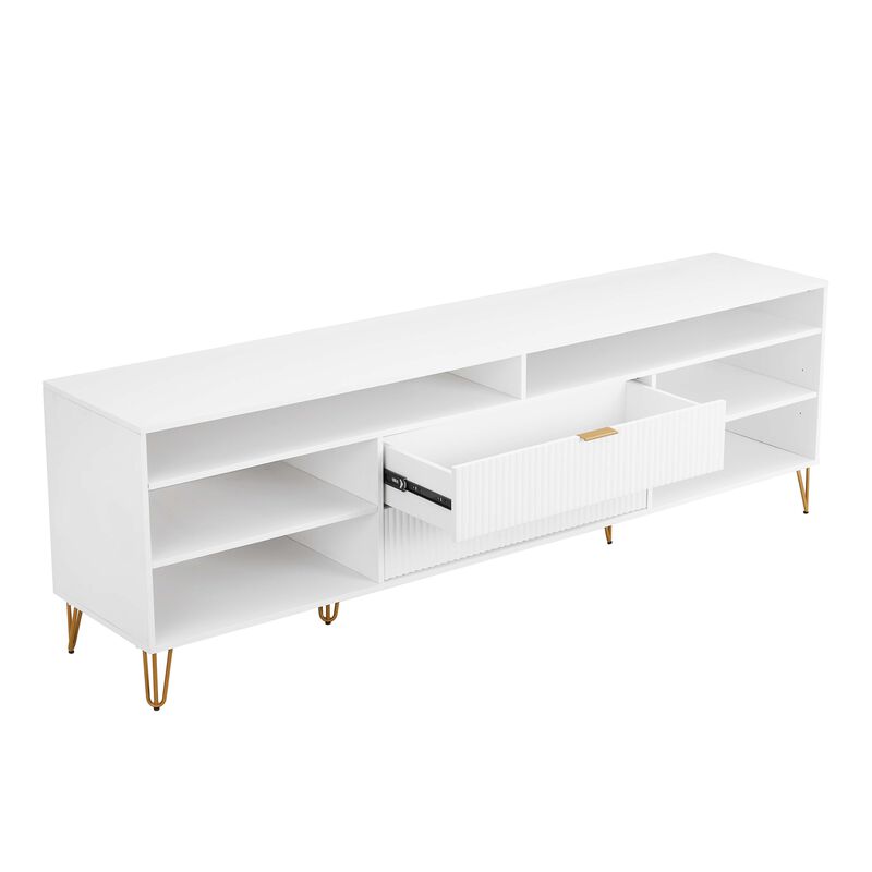 Dumbo Large TV Stand in White