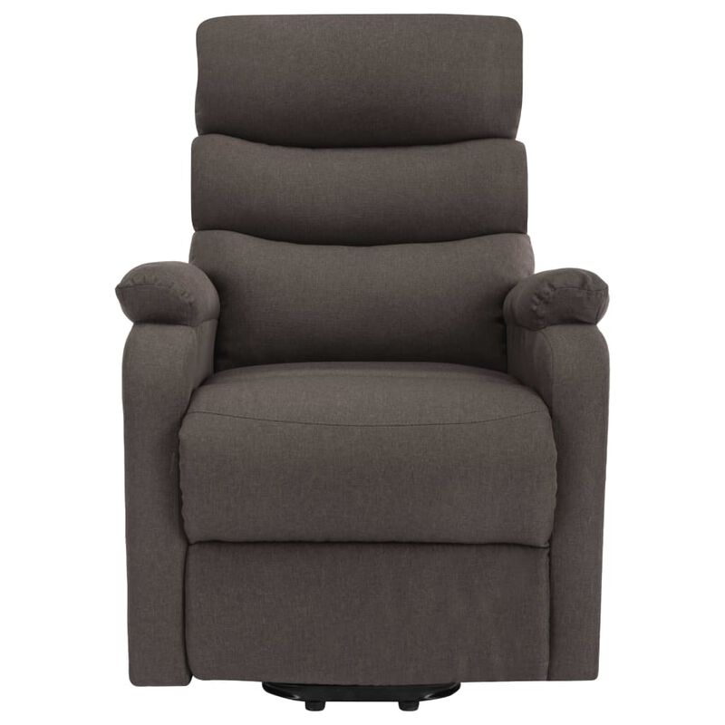 Power Lift Massage Recliner Taupe Fabric