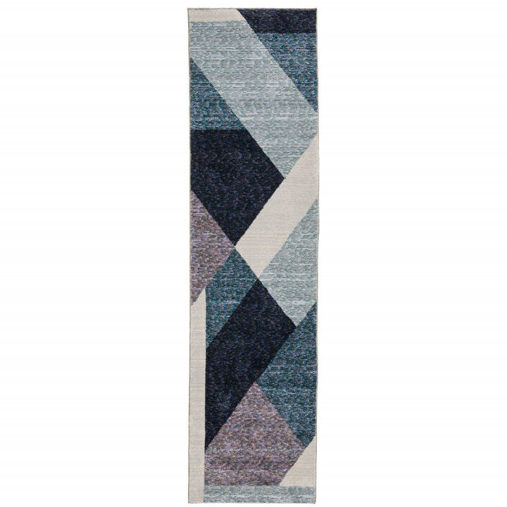 HomeRoots Geometric Runner Rug