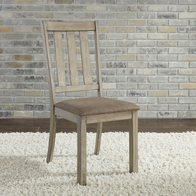 Liberty Furniture Sun Valley Slat Back Side Chair (RTA) in Sandstone image number 4