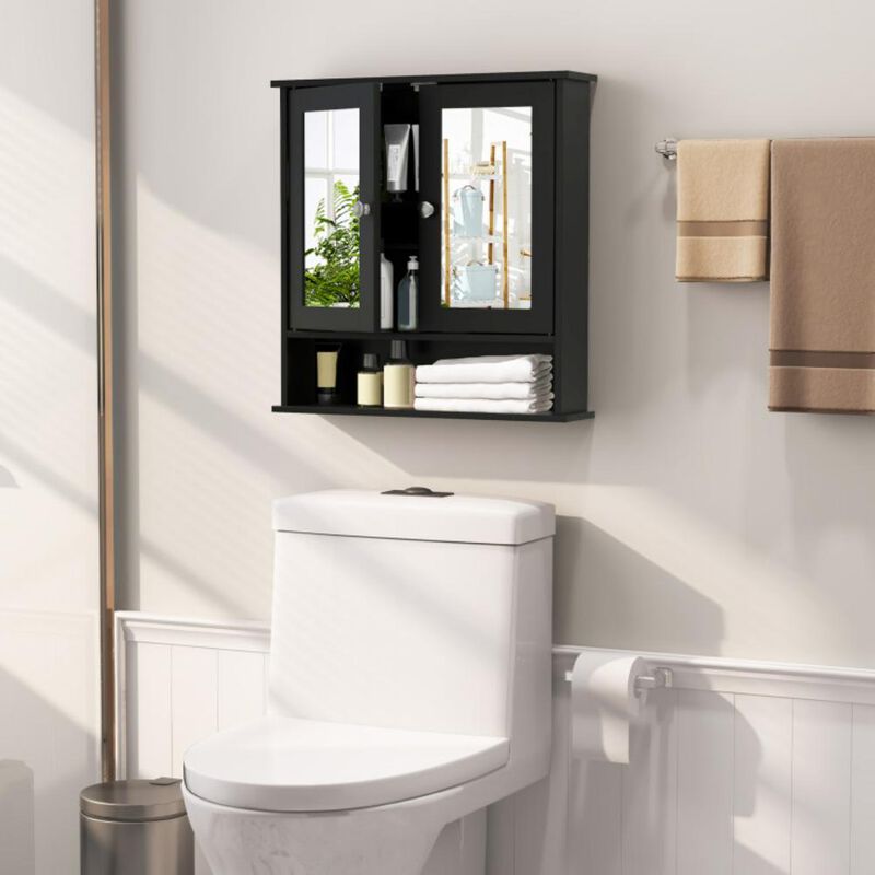 Bathroom Wall Mount Mirror Cabinet Organizer For Bathroom
