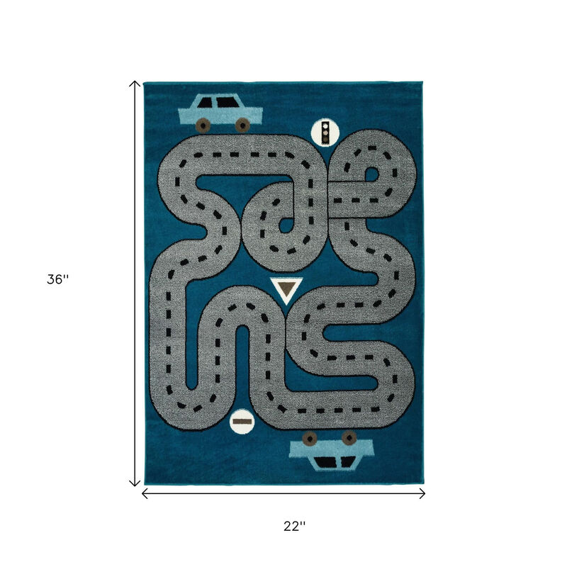 HomeRoots Transportation Youthful Washable Area Rug image number 3