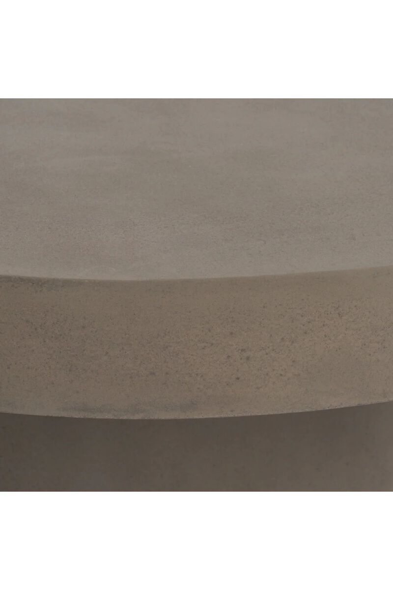 Round Concrete Coffee Table | OROA Modern Morley image number 4