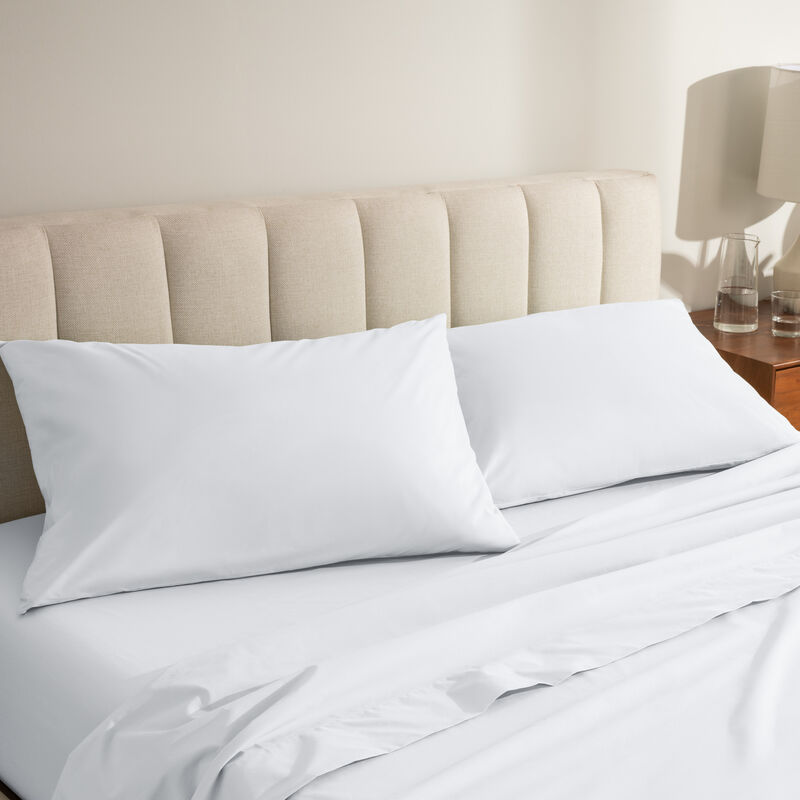 100% Organic Cotton Percale Cooling Pillowcase Set image number 2