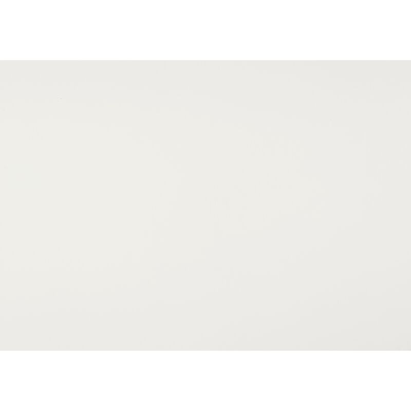 Dery Nightstand, 2 Drawers Chrome Triangle Handles, Gold White Wood - Benzara