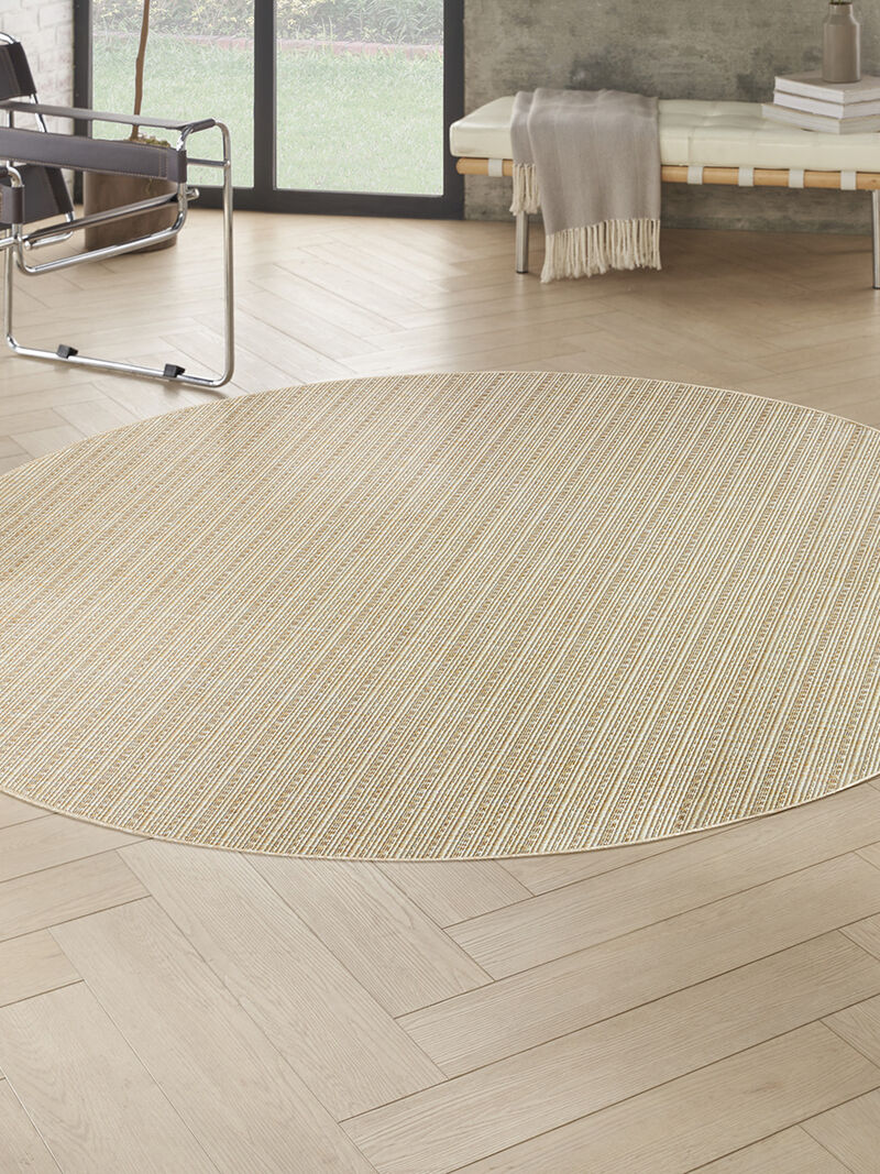 Tulum TLM01 Cream 8' x Round Rug