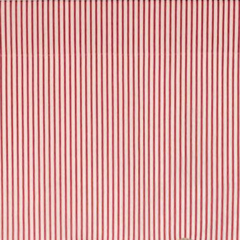 RLF Home Luxurious Modern Design Classic MG-Ticking Stripe Regal Style Window Valance 50" x 17" Red