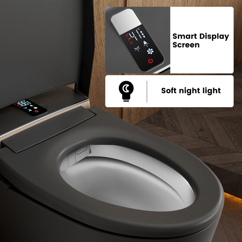 Smart Toilet with Multi Wash Modes, Warm Dryer, Remote and Side Controls, and Instant Heating image number 7