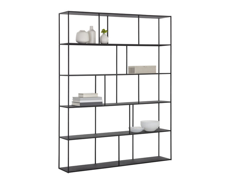 Jareth Extra Large Black Bookcase image number 0