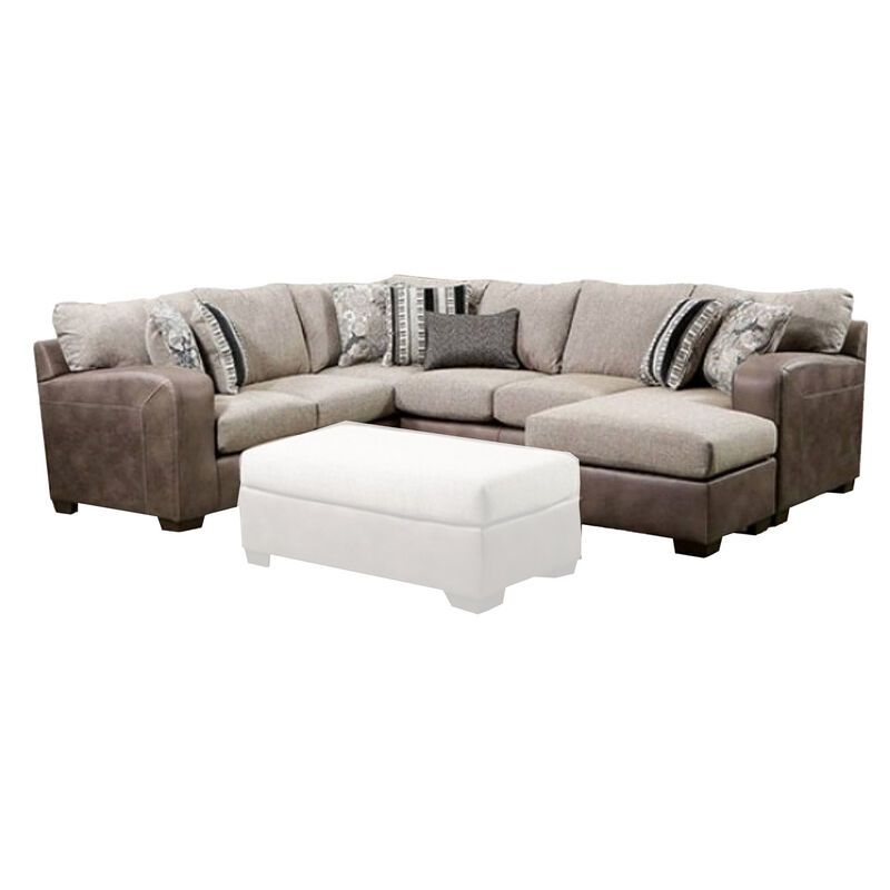 Lila Sectional Sofa Microfiber image number 0