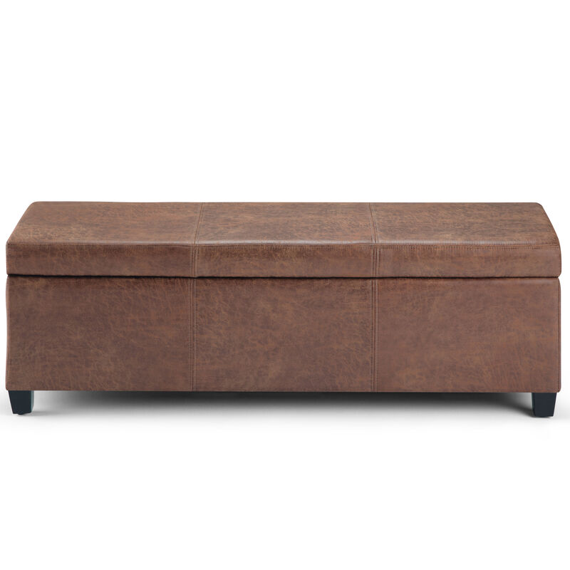 Simpli Home Avalon Storage Ottoman Bench image number 2