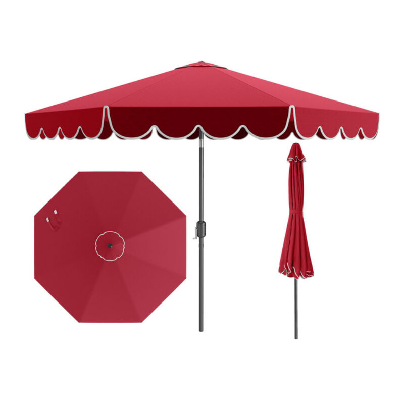 Outdoor Crank Tilt Umbrella &ndash; Adjustable Market Shade for Patio or Backyard image number 0