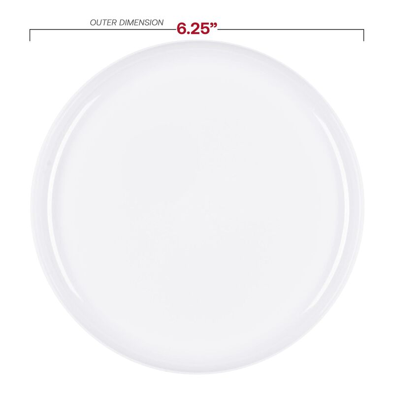6.25" Flat Round Plastic Pastry Plates (240 Plates) image number 2