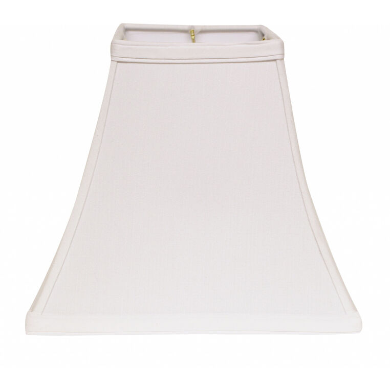 Hivvago 10" White Square Bell No Slub Lampshade