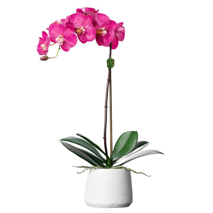 Artificial Orchid Plant - Pink Orchid- 21"
