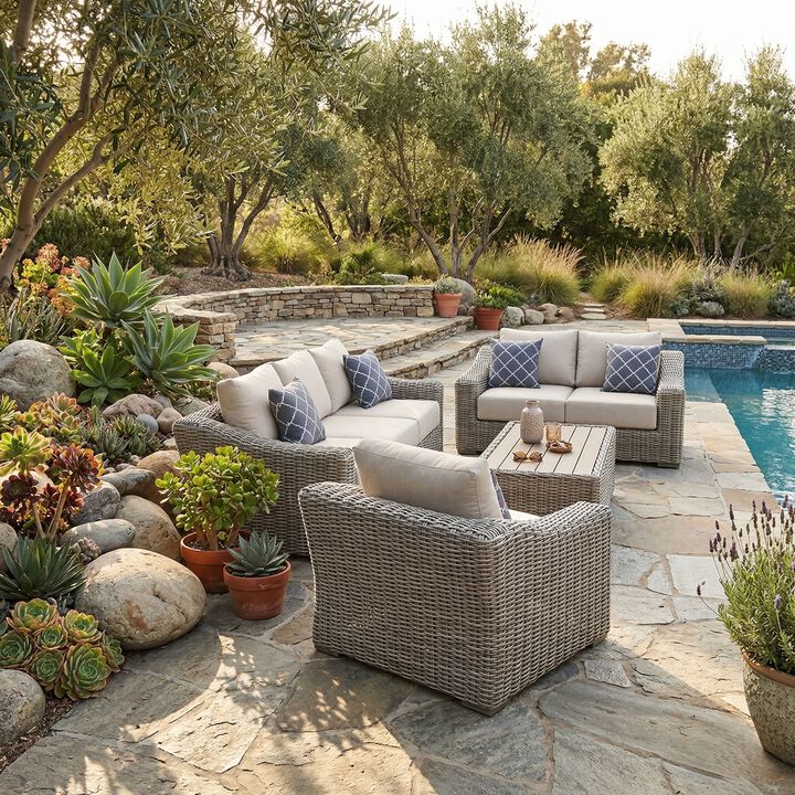 Teva Outdoor Patio Sectional Sofa Set