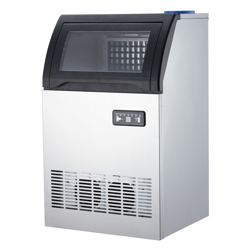 Commercial Ice Maker, 100 LBS/24H Self-Cleaning, 2 Water Inlet Modes&Storage Bin for Bar, Restaurant image number 0